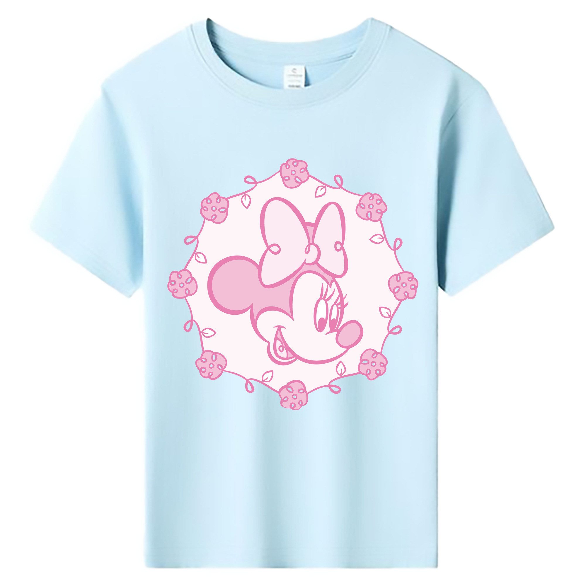 ミッキーマウス Mickey Mouse 綿100％キッズTシャツ（フロントプリント）